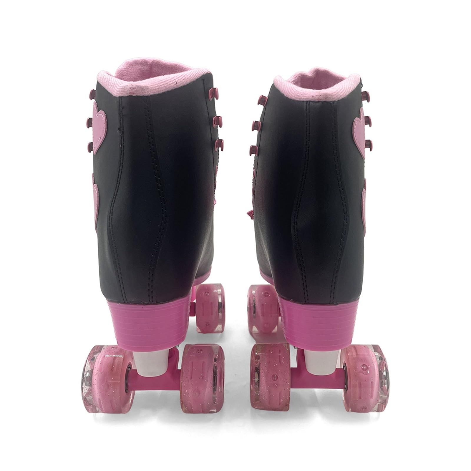 Femmes Double Rangée Roller Enfant pour Filles, 4 Roues Patin A Roulette Adultes Débutants Classiques Et Simples pour Le Parc Et La Rue