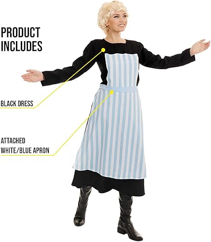 Miniatura 3 de fun shack Disfraz de niñera musical de película, disfraces de Halloween para mujeres y adultos