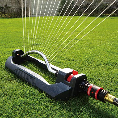 Image of Eden 96214 Sprinkler,18 Precision Nozzles, Range Control, Lawn & Garden Watering W /Quick Connect Starter Set