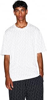 Armani Exchange Herren Allover Logo Tee T-Shirt (1er Pack)