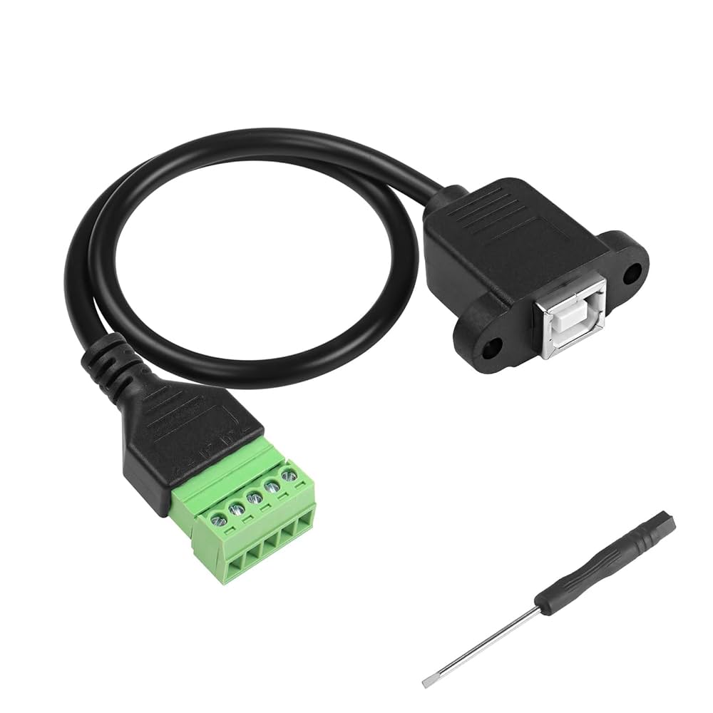 MH USB Connector, USB 2.0 Type A USB Turn Terminal, Avoid Welding Plugs Adapter Connector Jack 4 Pin 4 Pin Screw Terminal Plug I.40263988