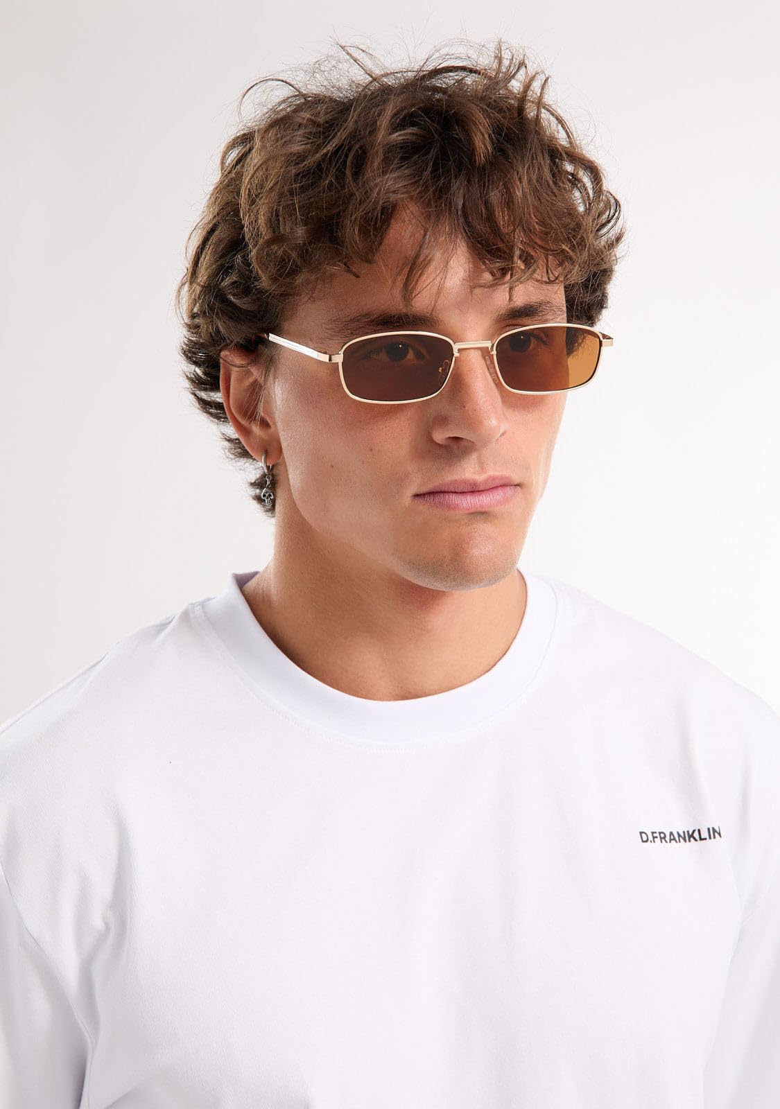 D.Franklin Occhiali da sole - Unisex - Con lenti protettive UV - Modello california - Rettangolari - Per uomo e donna - Sunglasses