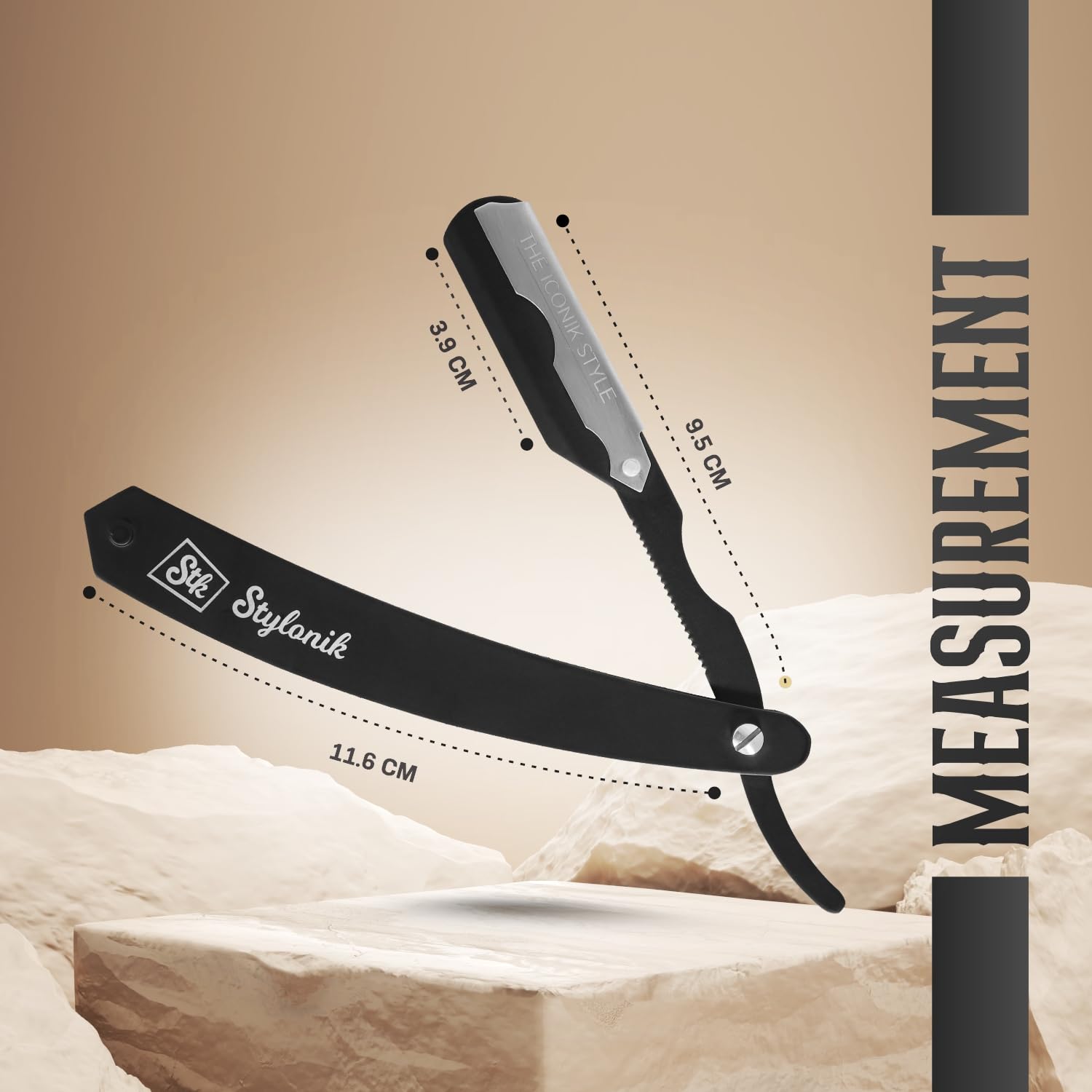 Straight Razor for Men, Single Blade Barber Shaving Kit