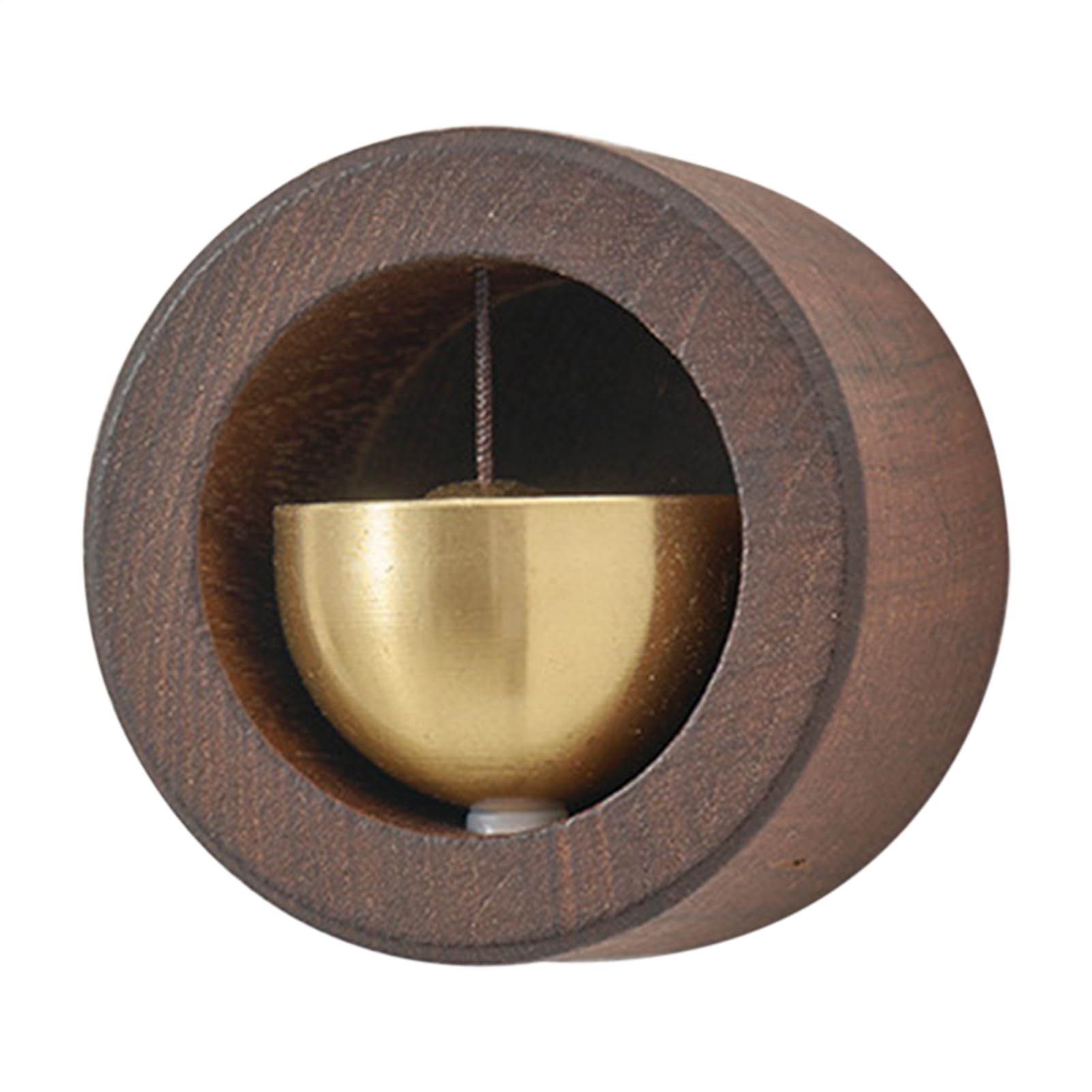 Magnetyczny drewniany dzwonek do drzwi, dzwonek alarmowy z miękkim dźwiękiem, rustykalny dekoracyjny dzwonek do drzwi do wejścia do domu, kawiarni, studia, sypialni, sklepu, do użytku wewnątrz, 4 cm