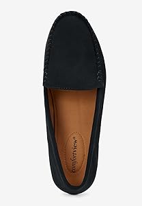 だんご　レディース　BLK M Amazon.com | Comfortview Women's The Milena Slip On Flat - 7 M