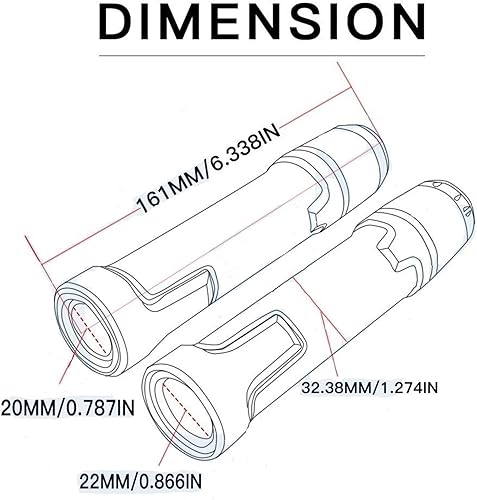 Miniatura 2 de Barra de agarre de mano para motocicleta de 78 pulgadas, 0.866 in, protector de extremo de barra para Benelli TRK502 TRK 502 TRK502X accesorios