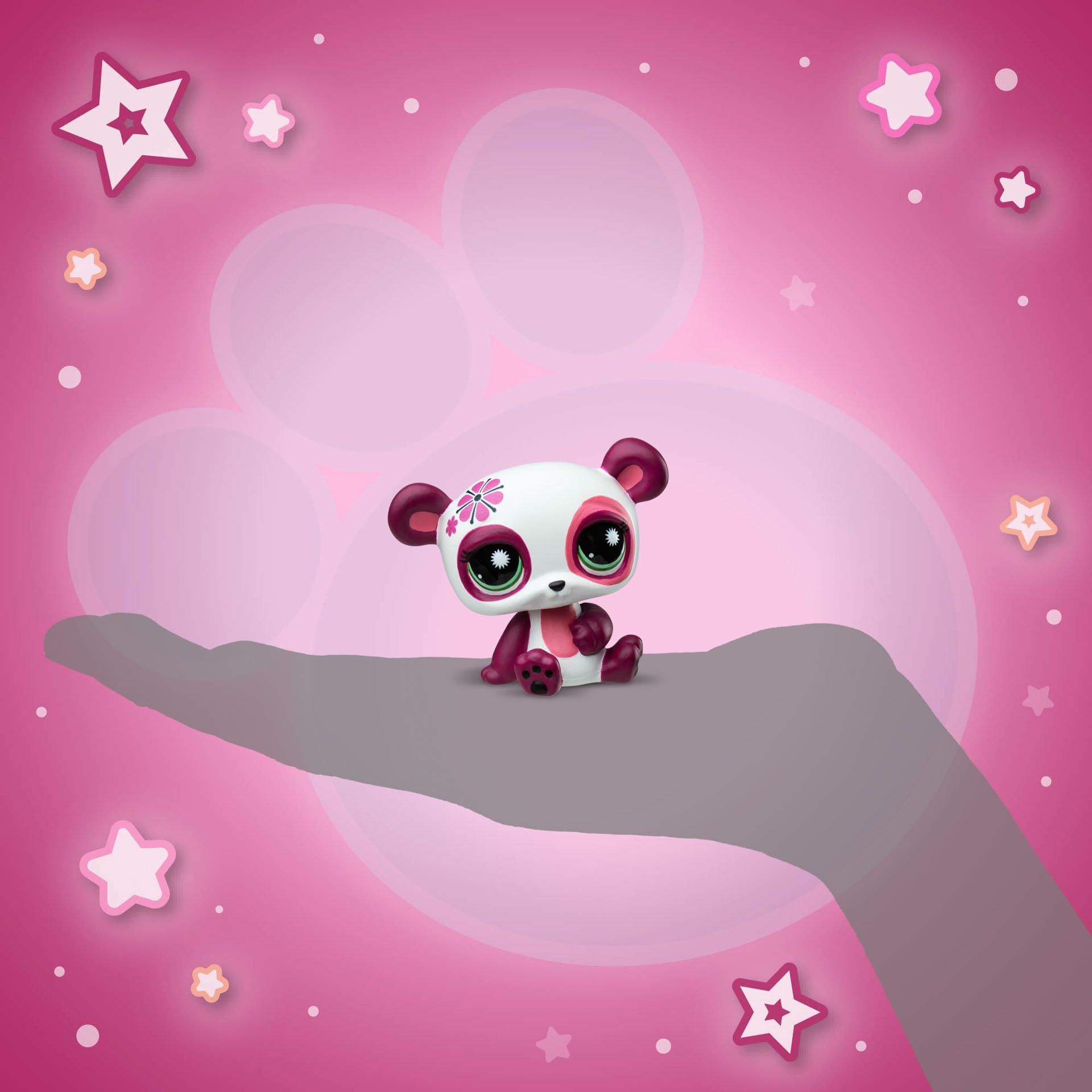BANDAI - Littlest Pet Shop - DÍA DE SPA BF00638, 3 Mascotas, 10 Accesorios, 1 Tarjeta de coleccionista, 1 código Virtual, Generación 7 Mascotas 172, 173, 174, Figuras de LPS, a Partir de 4 años