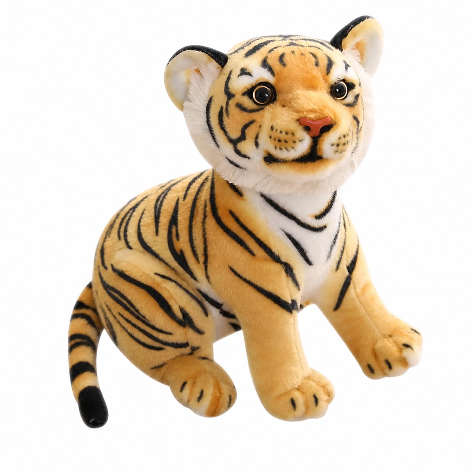 Eivxxky Tiger Teddy, 23 cm Soft Plush Stuffed Animal, Realistic Design