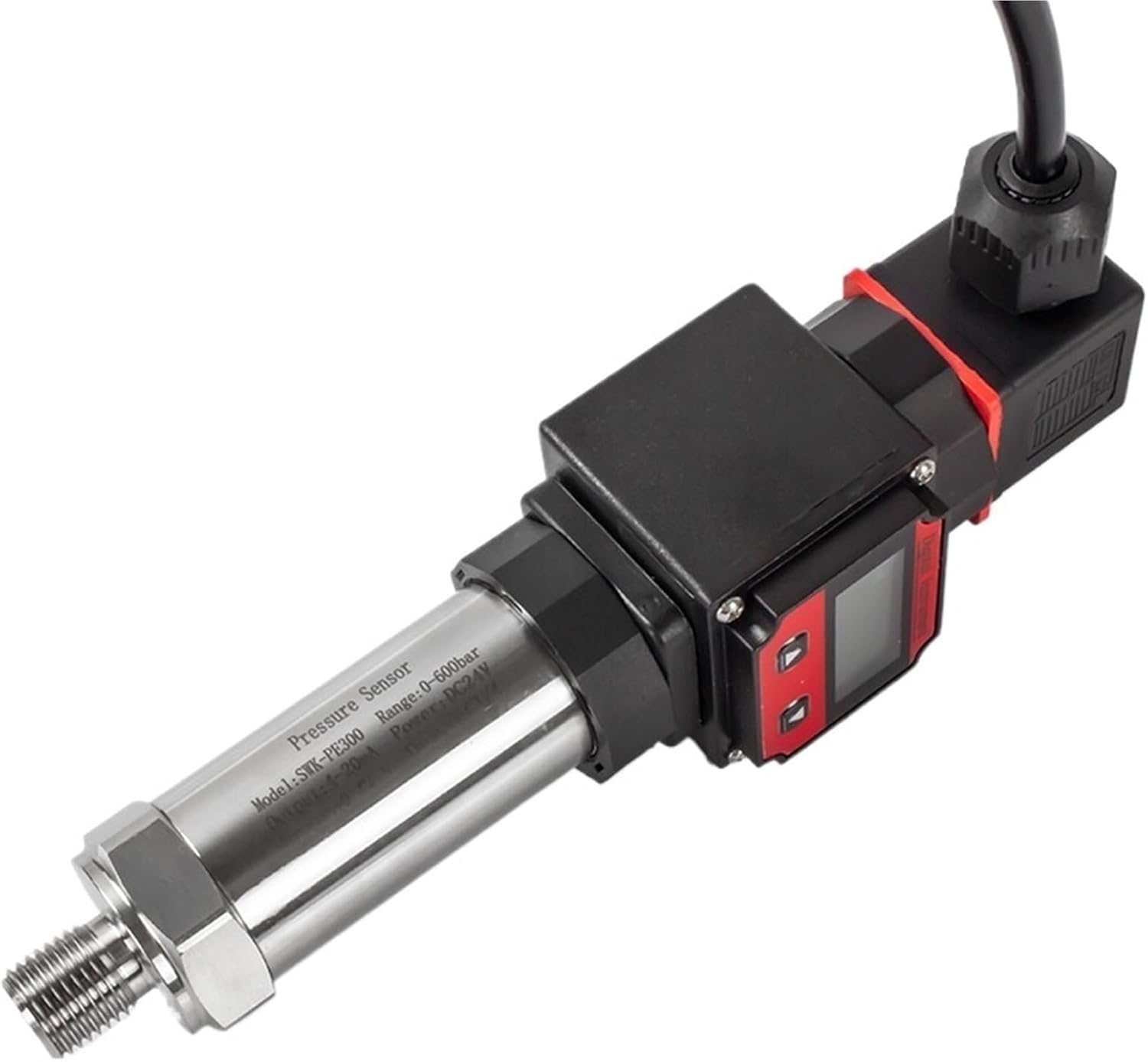 NPT1/4 0-1000bar Smart Display Pressure Sensor 10bar 50bar 100bar Range 4-20mA Digital Pressure Transmitter(4-20mA NPT1-4,0-60bar)