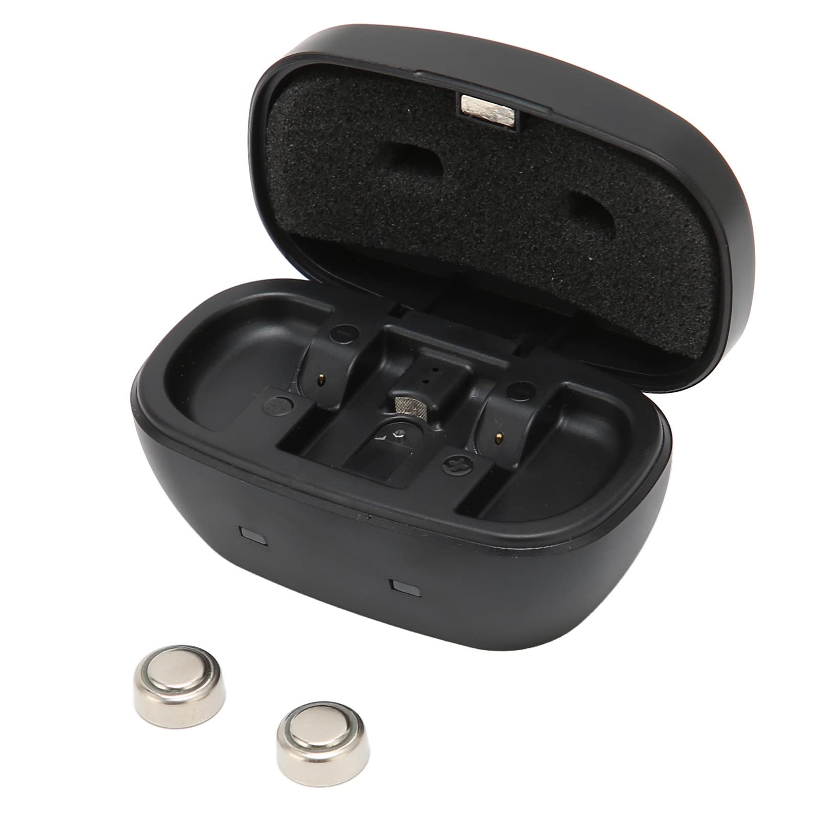 A675 Batteria a Bottone Ricaricabile Batteria a Bottone, 2 Pezzi A675 Batterie a Bottone USB Ricaricabile Batteria a Bottone Scatola di Ricarica per Apparecchi Acustici
