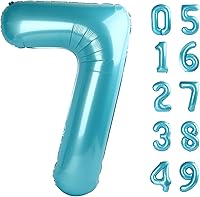 Vista 104 de Globos con números con estampado de vaca, globos de 40 pulgadas del número 0-9 (cero-nueve), globo de vaca para suministros de fiesta de cumpleaños