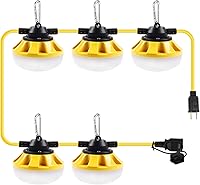 Vista 16 de Nuevas Luces de Cadena de Construcción LED de 100 Pies de Grado Industrial, Mejores para Sitios de Construcción, Renovación, Pasillos, Patio, Mina