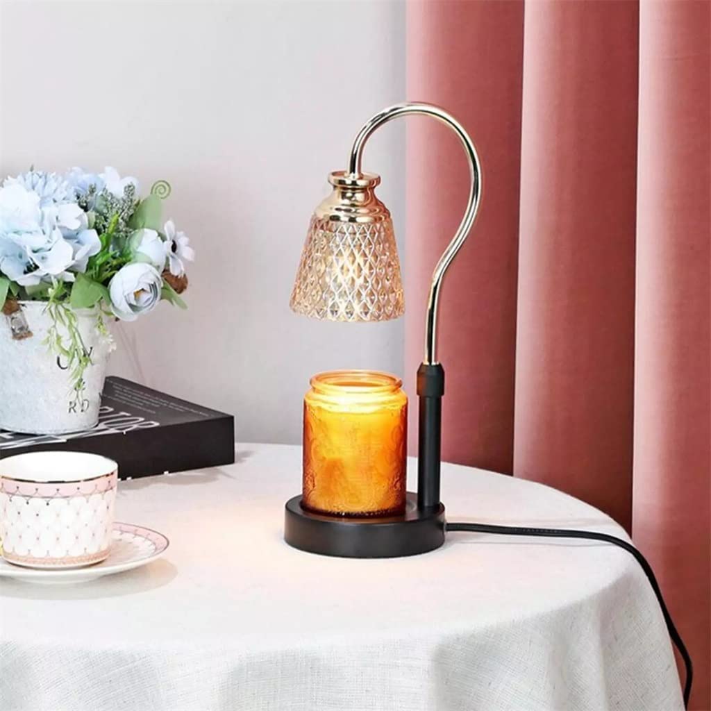 NOBRIM Candle Heater Lampada di Fusione di Candela di Cristallo con Timer Lampada scaldacandele Lampada a Cera di Fusione retrò per Negozio di Sala da Pranzo di Studio Bedside Indoor