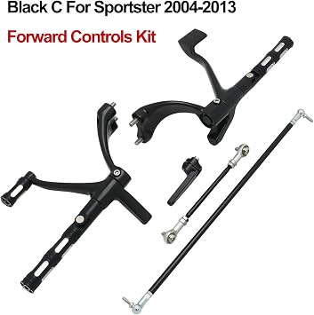 Motorcycle Forward Controls Complete Kit Pegs Levers Linkages For Harley 2004-2013 Sportster XL 883 1200 Forty Eight XL883 XL1200 Black