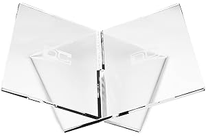 Acrylic Book Display Stand – Large Transparent Open Book Holder