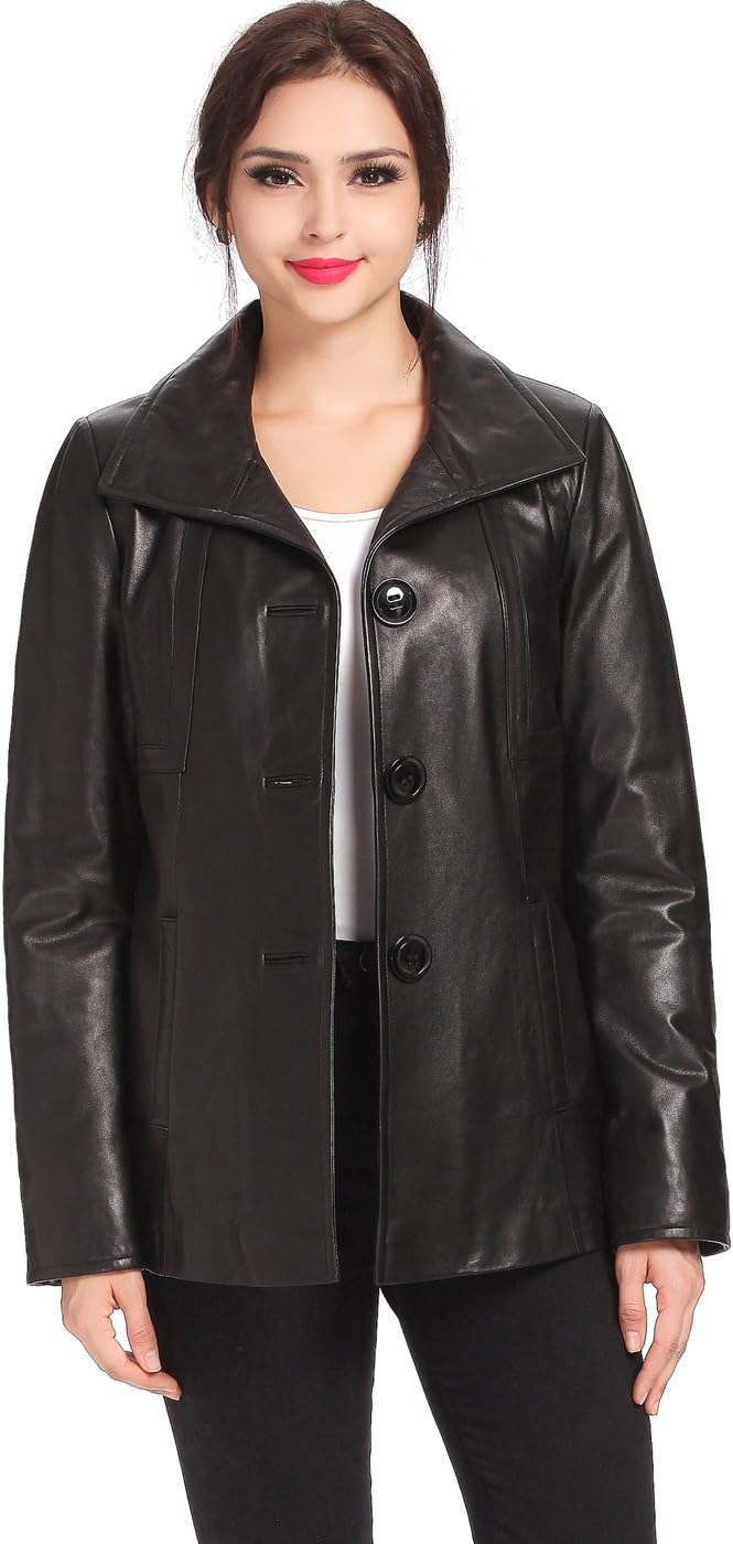 BGSD Women Evelyn Lambskin Leather Jacket (Also available in Plus Size & Petite)