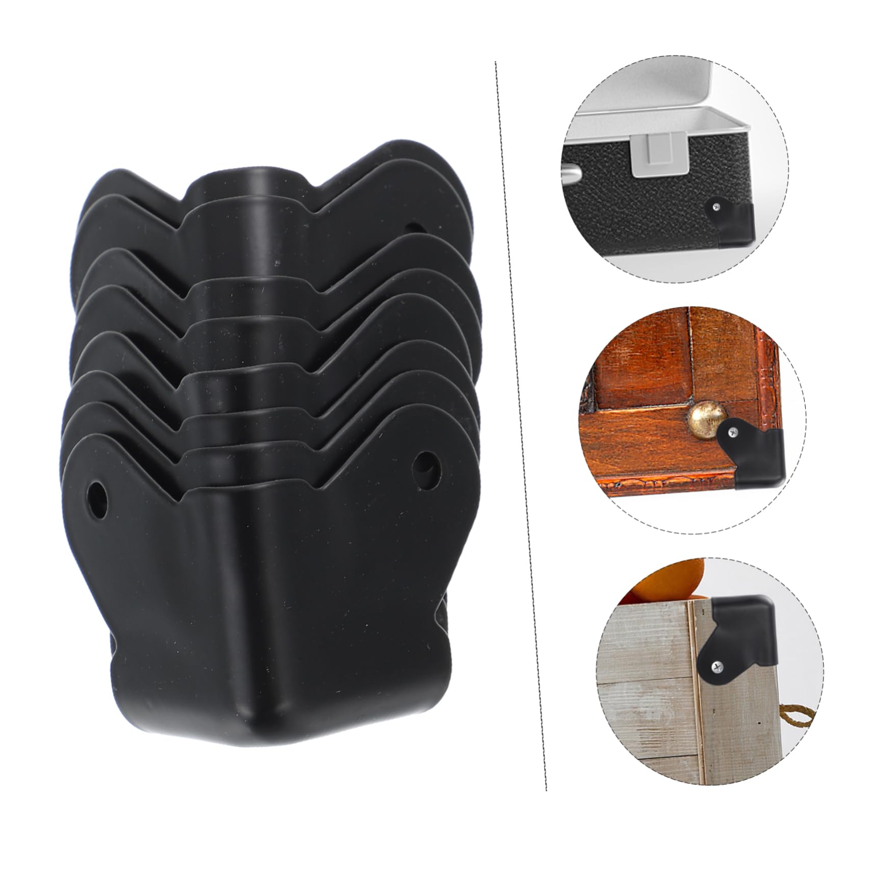 Balacoo 2sets Elegant Guards Sturdy Corner Protectors for Jewelry Boxes Easy Install Corner Guards 8pcs*2