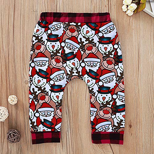FAMKIT 2 stks/set Kids Peuter Baby Plaid Kerst Kleding Pak Shirt + Broek - Afbeelding 8