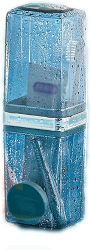 RSLEE Portacepillos de dientes para baños, contenedor de viaje, soporte para cepillos de dientes, estuche de viaje para almacenar cepillo de
