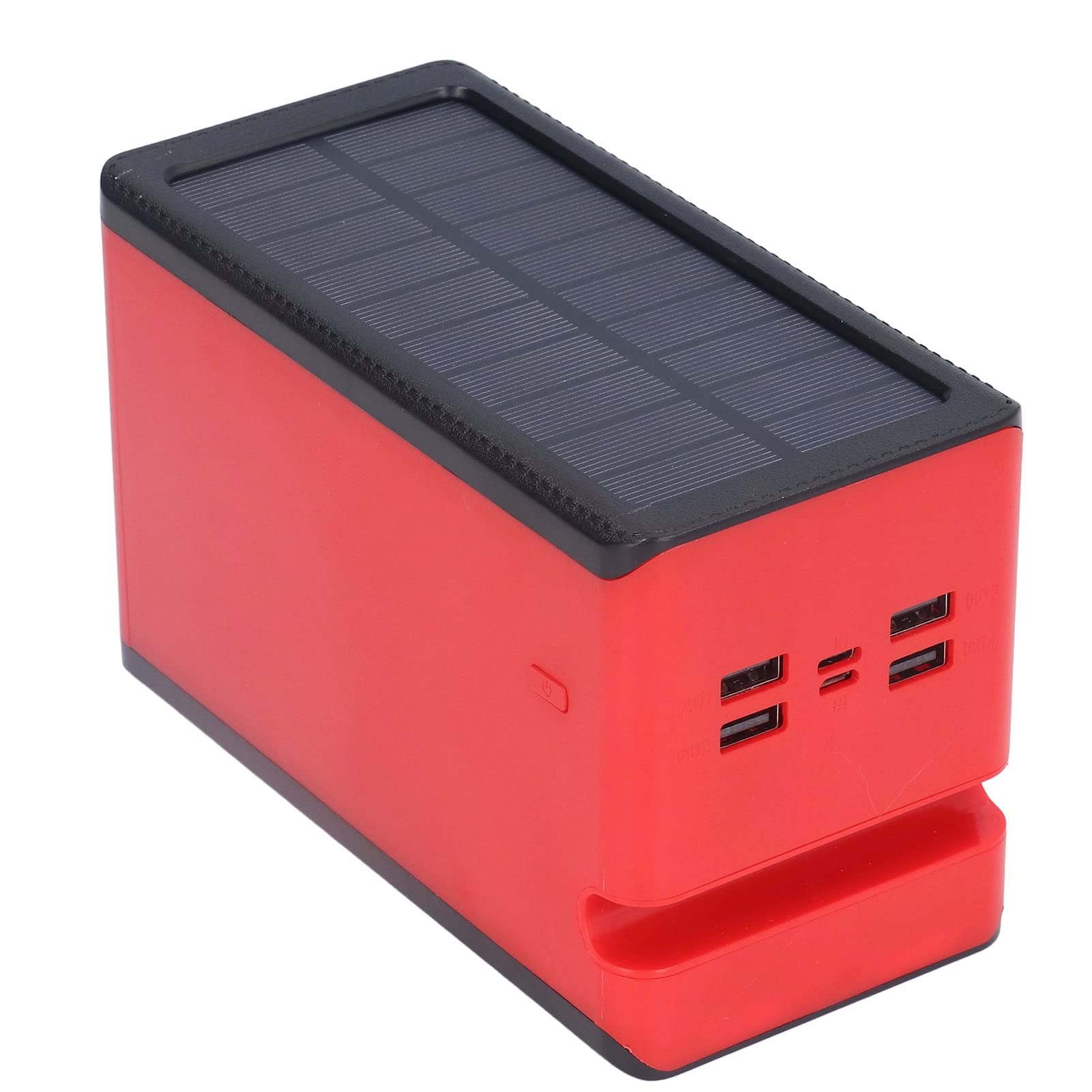 ViaGasaFamido Batterie Portable 100 000 MAh, Batterie Solaire avec Modes d'éclairage LED, 4 Sorties USB pour Le Camping et Les Activités de Plein Air