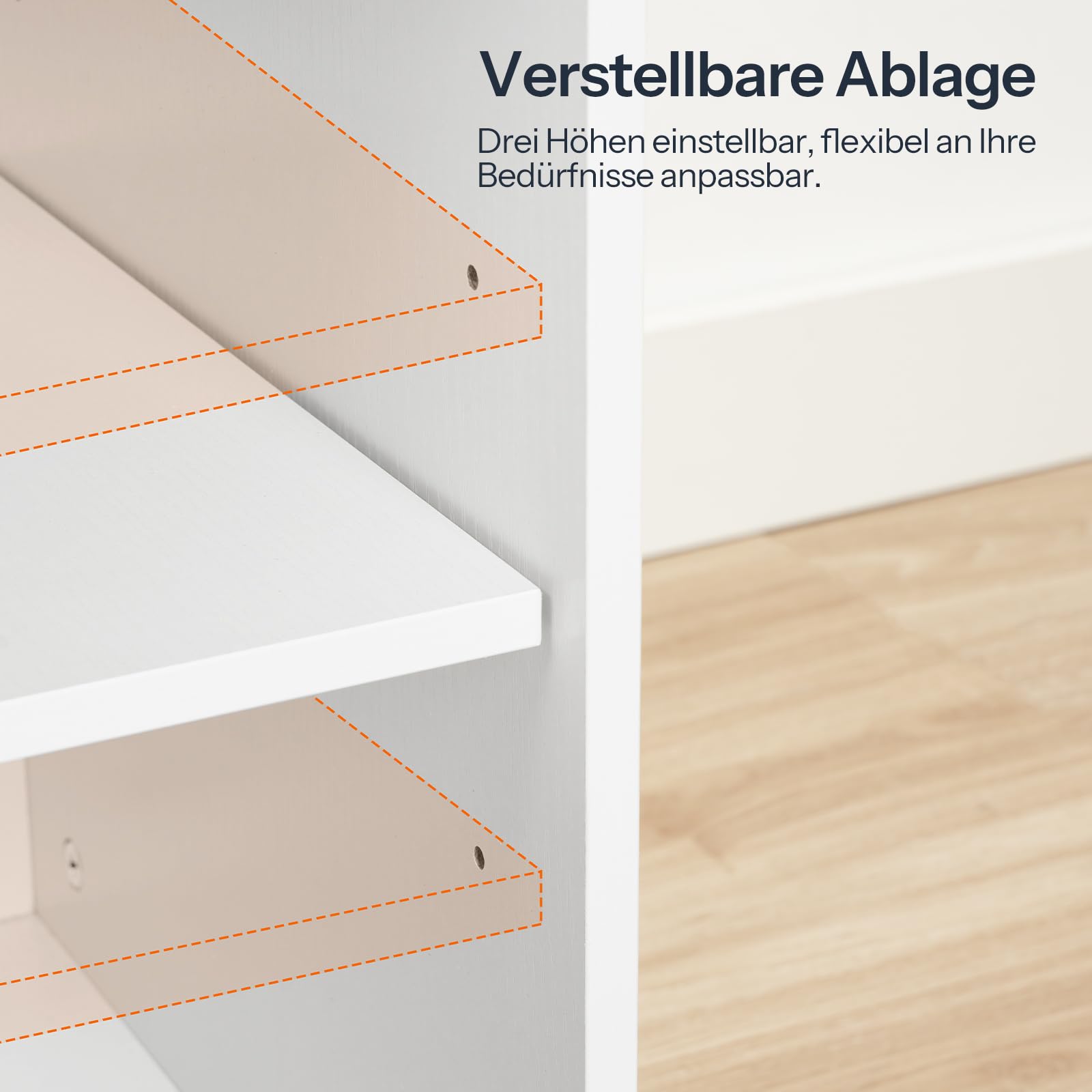 HOOBRO Rollcontainer mit Schublade, mobiler Aktenschrank mit Schloss, Schreibtisch Unterschrank, Büroschrank mit offenen Regalen, Bürocontainer, für Wohnzimmer, Schlafzimmer, Arbeitszimmer EWB28WJ01
