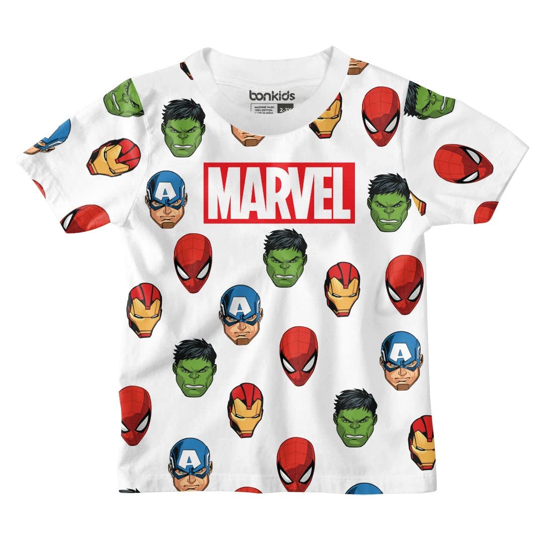 BONKIDSOfficial Marvel Boys Tshirt ||Marvel Official Merchandisers
