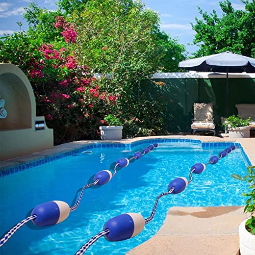 Kits de cuerda divisora de seguridad para piscina y flotador, líneas de boya de carril para piscinas enterradas, comerciales, públicas, ideales para competiciones