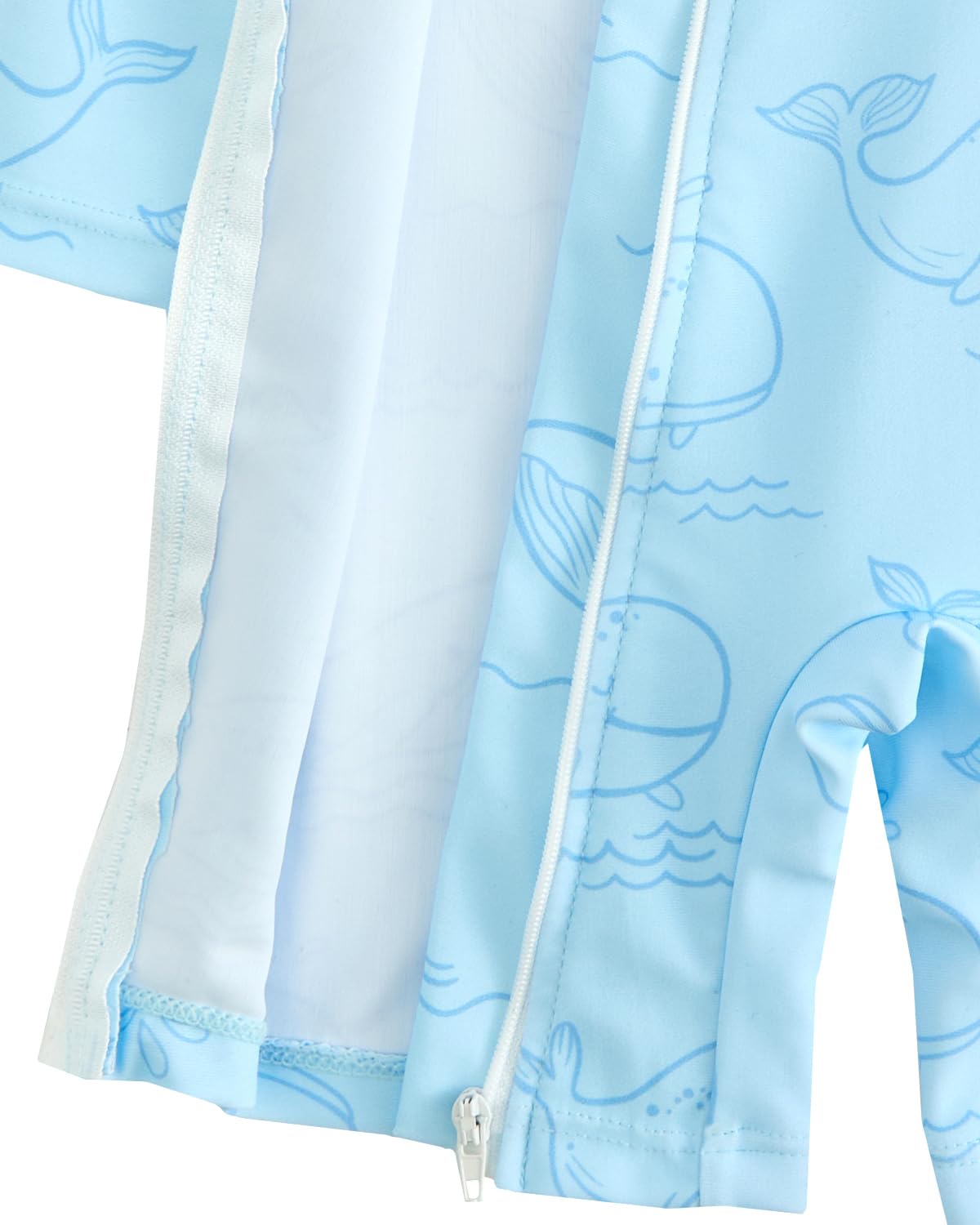 WYTbaby Baby Badeanzug Einteilig Uv Kleidung mit ReißVerschluss Uv-Schutz Badebekleidung für Kleinkinder Junge Mädchen 3 Monaten - 3 Jahren
