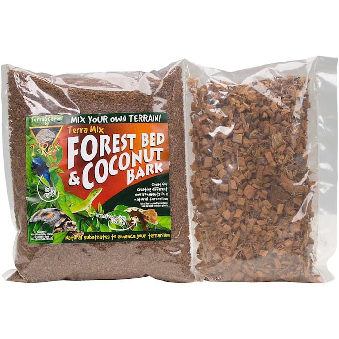 T-Rex Terra Mix Forest Bed & Coconut Bark Reptile Substrate 6 Dry Quarts