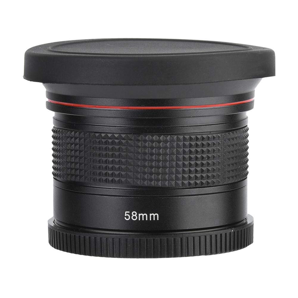Obiettivo Fisheye super grandangolare da 58 mm 0,35 X con borsa per il trasporto per la maggior parte delle fotocamere reflex digitali