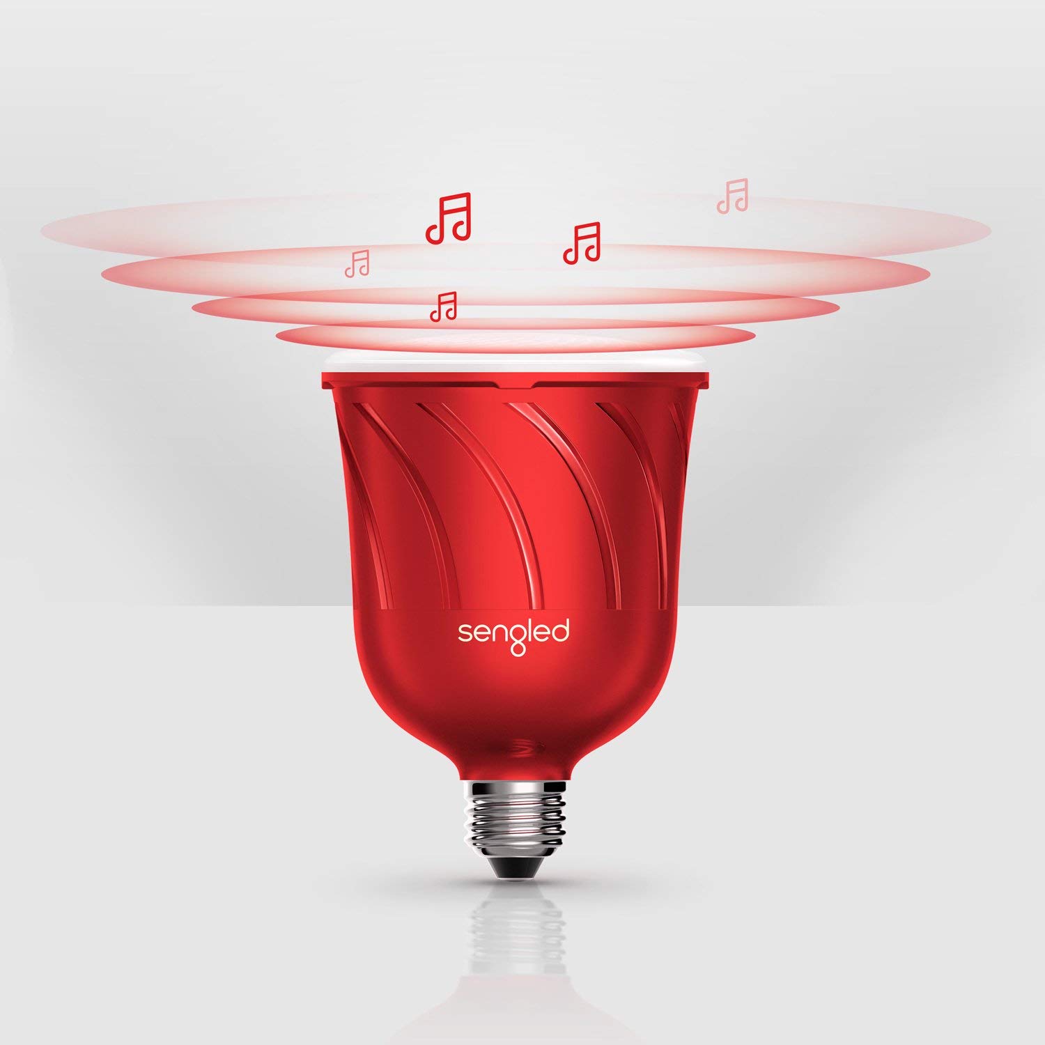 Sengled Pulse Master Lampadina Bluetooth Altoparlante E27 Led Musica Lampada Con JBL Altoparlante Bluetooth, Lampadina Intelligente Funziona Con Amazon Alexa, Controllo Da App, Rosso