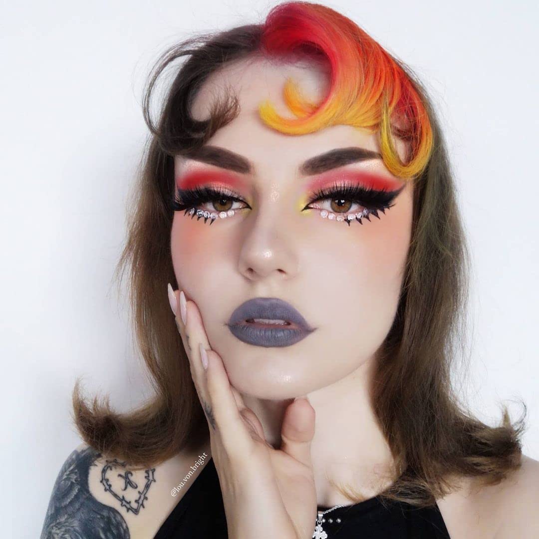 Attitude Hair Dye Tinte capilar semipermanente FIRE FIRE Trio Juego combinado de 3 botes de tinte para el cabello Rojo/Naranja