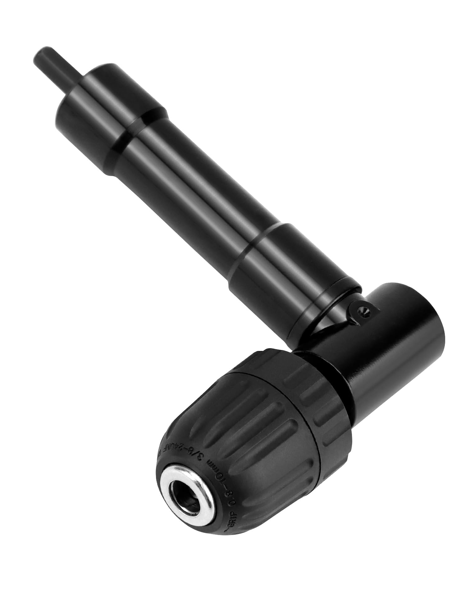 QWORK® Accessoire de perceuse d'angle, plage de serrage 0,8-10 mm, mandrin de perçage à 90 degrés, adaptateur de perçage d'angle