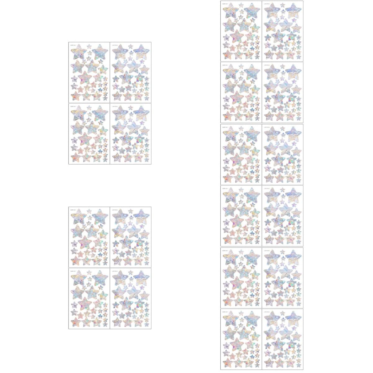 PRETYZOOM 10juegos Pegatinas Adhesivas De Estrellas Para Ventanas Decorativas y Anticolisión De Para Captar Luz Solar y Proteger Aves Para Hogar y Oficina