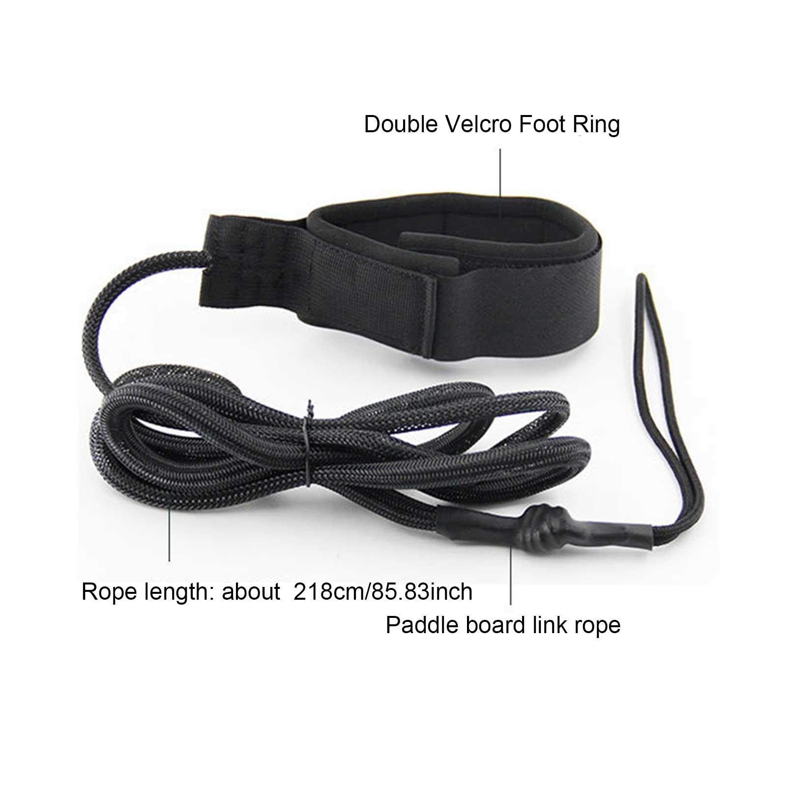 FAXIOAWA Laisse de Planche de Surf, Laisse de Sup - Corde de Jambe de Planche de pagaie de Protection réglable de sécurité Stand Up Paddle Board Leg Foot Rope Surf Leash Nice