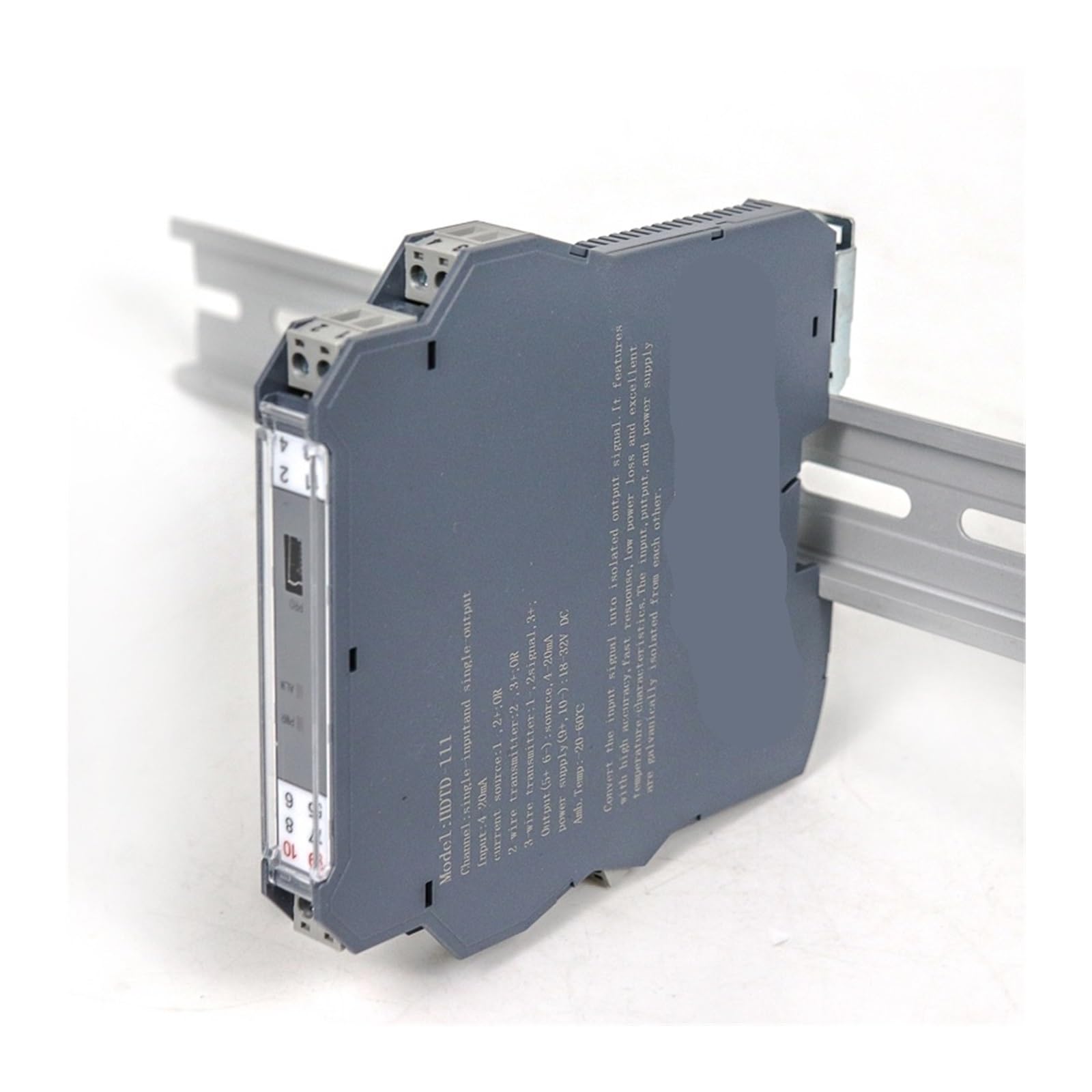 KSZHZYMGX 1pcs 220V power supply 0-10V Signal Galvanic Isolated Signal Converter(0-10V IN_220V_0-20MA)