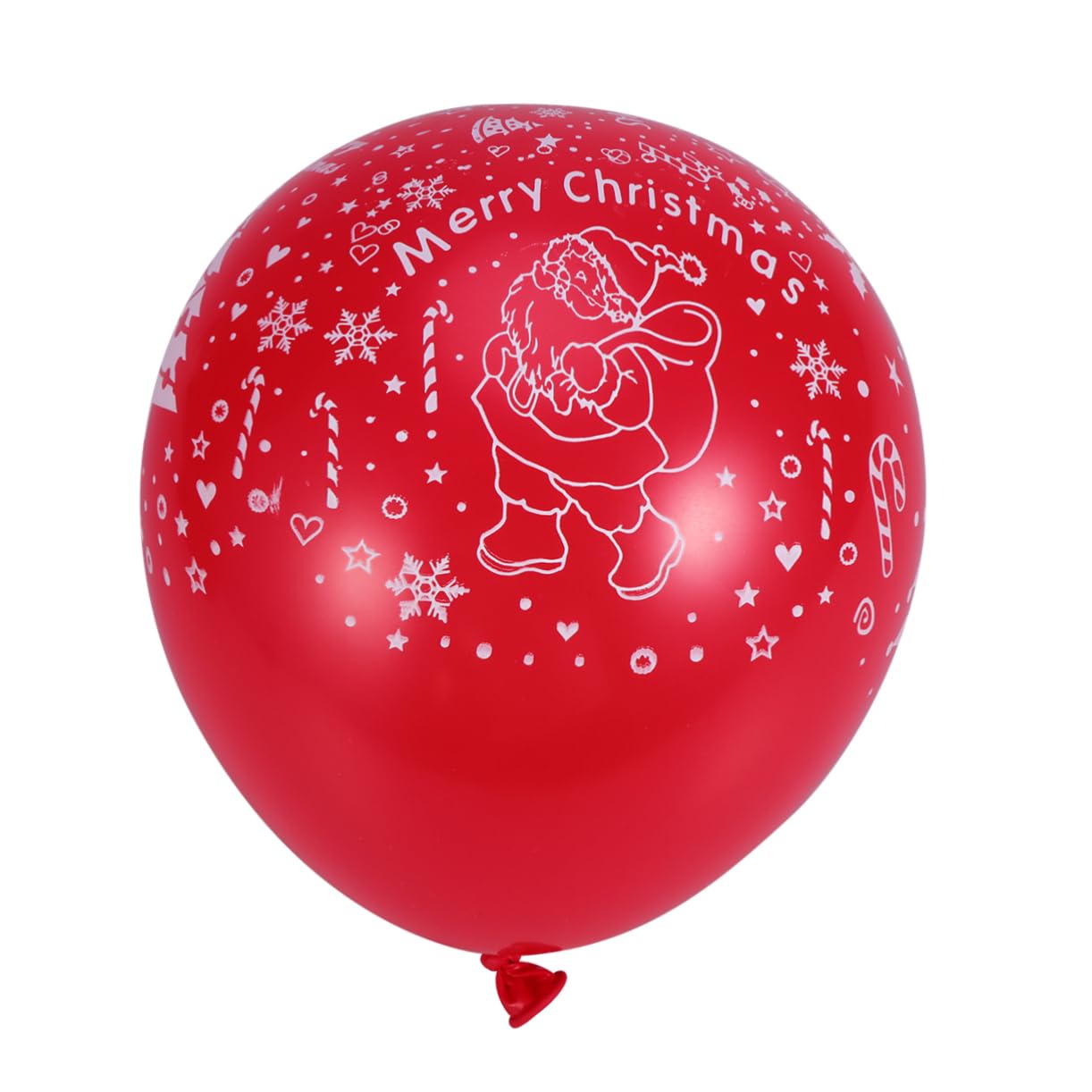 Toyvian 300 Pièces Ballons de fête Ballon Gonflable Ballons gonflables décoration de Noel Decoration Fete Décor de Noël en Latex de décoration de noël Ronds Rouge