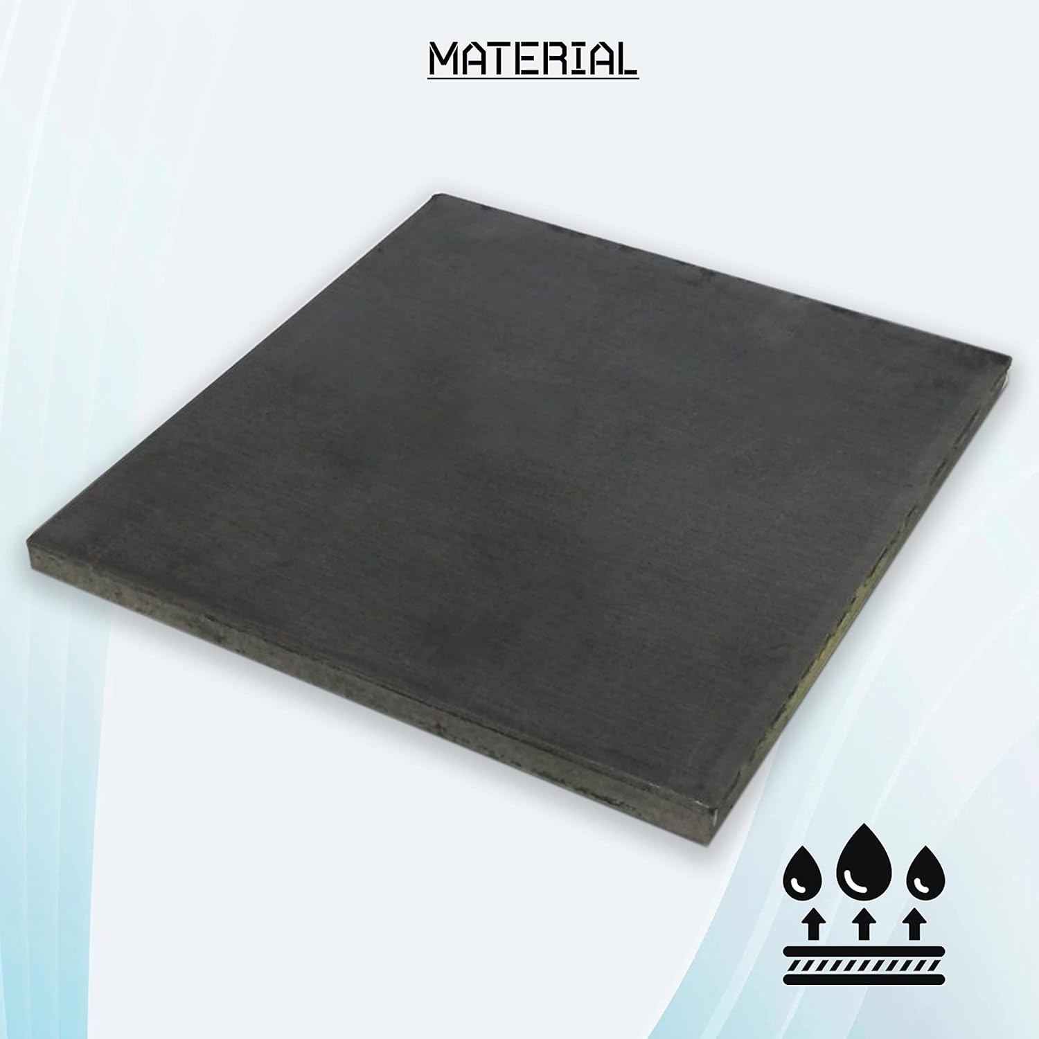 Simond Store Steel Bench Block 1/2" Thickness X 12" Width X 12" Length Blacksmith Steel Bench Block for Jewelry Making, Standard Tolerance (Pack of 1)