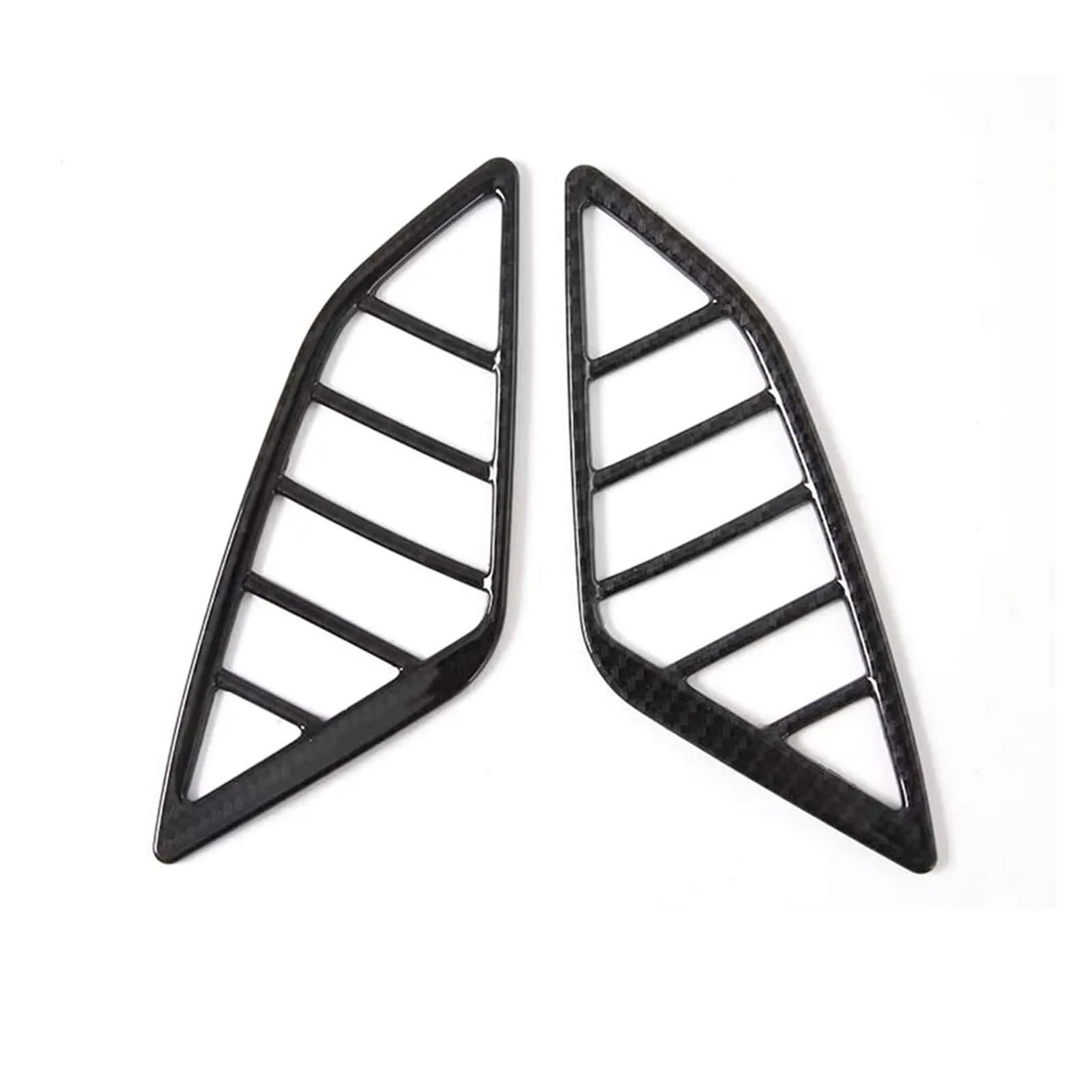 Interior Trim Car Front for Dashboard Air Vent Frame Cover Trim Interior Accessories Styling Stickers for Mazda 3 for Axela 2014-2018(Carbon Fiber Black)
