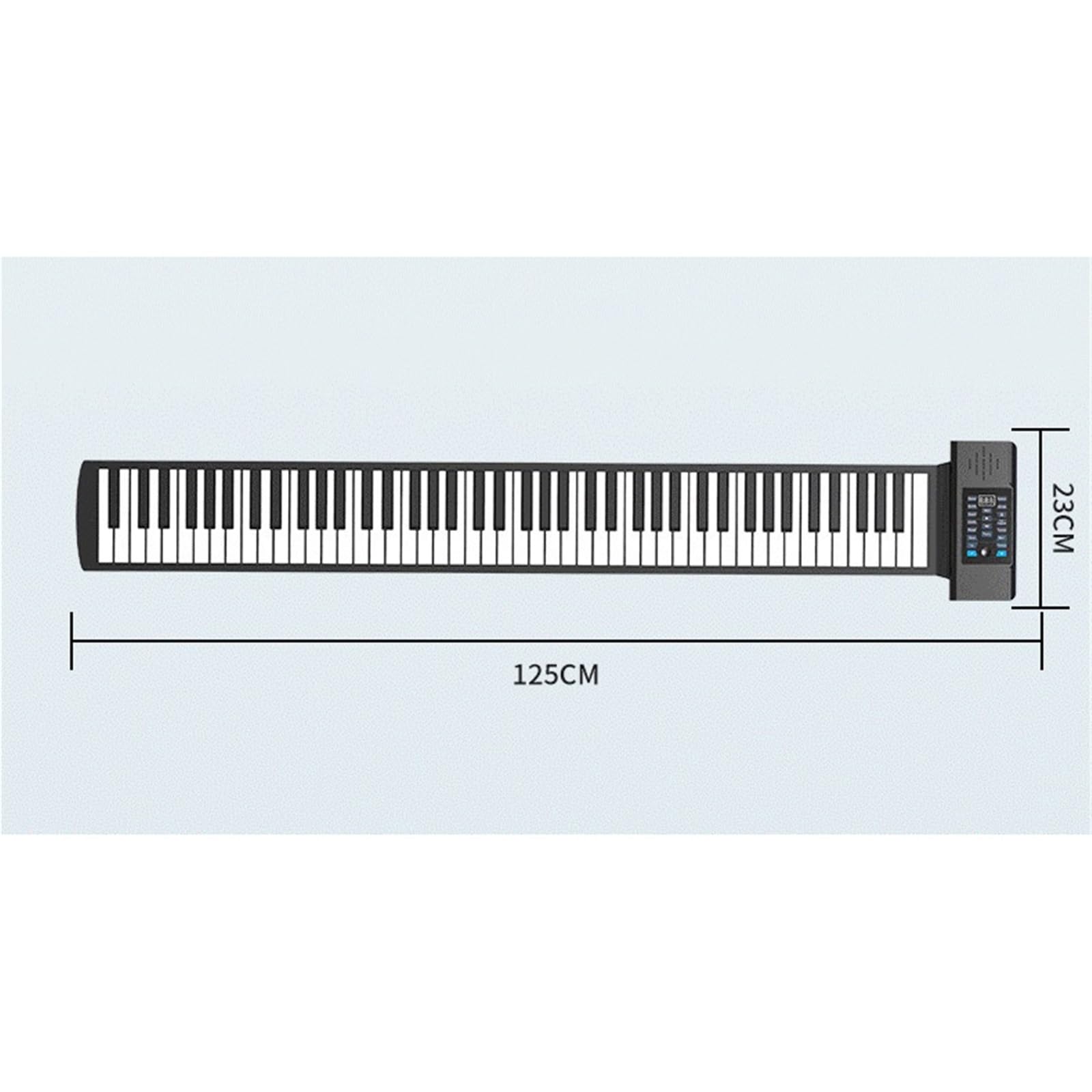Tastiera Digitale Per Principianti Strumento Pianoforte Elettronico Pieghevole Portatile Ricaricabile E Addensato A Mano Con 88 Tasti(Converter 3)