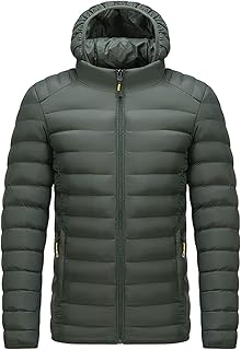Men's Winter Jacket Men's Jacket Large Sizes Zip Up Outdoor Jacket Cotton Jacket Casual Comfortable Windproof Softshell Jacket Lined Warm Quilted Jacket Winter Coat Winter Jacket with Hood Winter