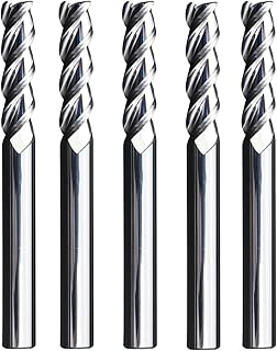 SUOFEILAIMU-PHONE CASE Metal Carbide Corner Radius End Mills 3Flutes HRC55 Endmill for Aluminium Tungsten Steel CNC Milling Cutter (Cutting Edge Diameter : 3R0.2X4DX50L 3T, Dimensions : 5PCS)