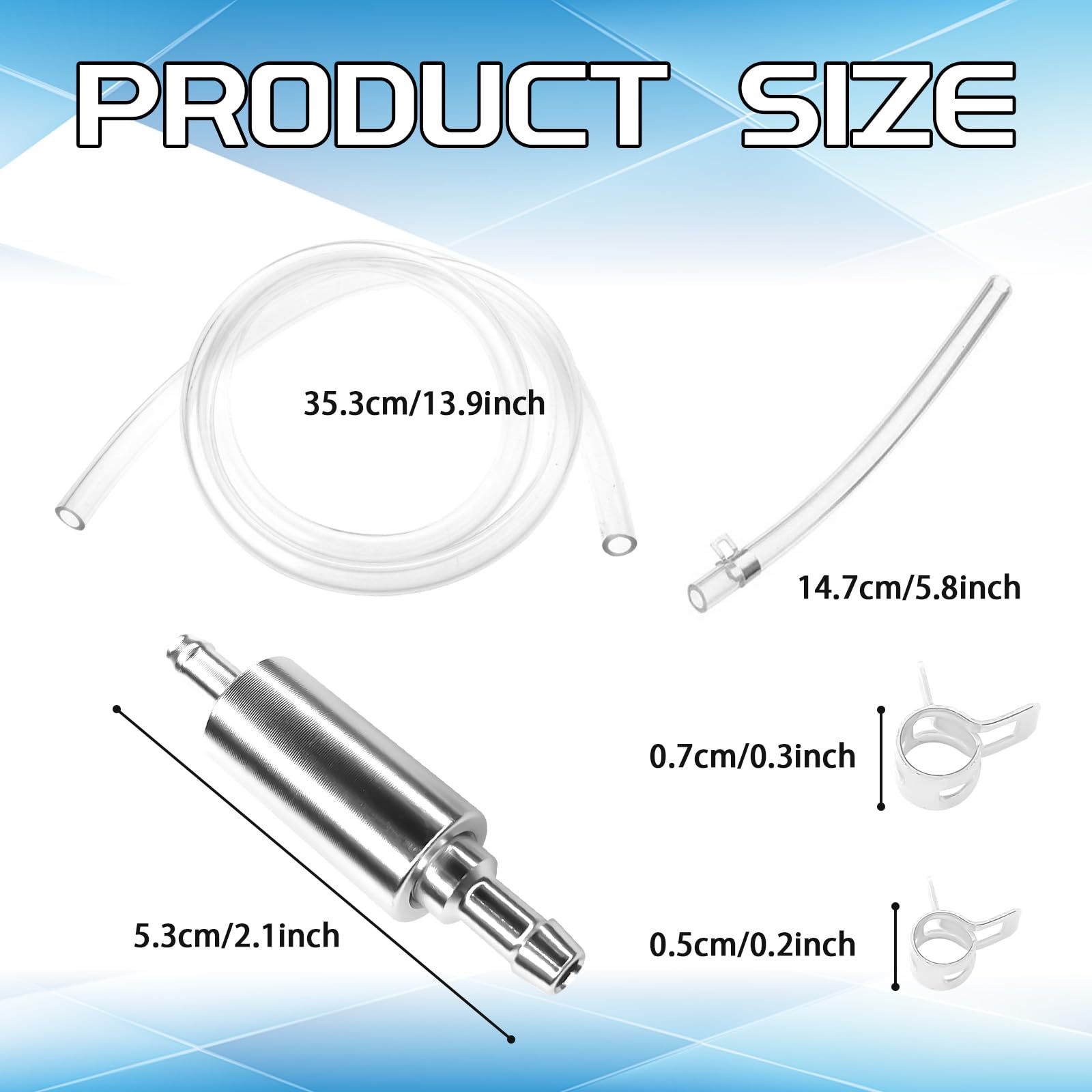 MLAHUIER Brake Fluid Bleeder Kit with Tube & Clamp, One Way Check Valve Bleeding Tool for Brake Bleeding & Hydraulic Clutch Systems, Universal Clutch Bleeding Hose Replacement for Motorcycle