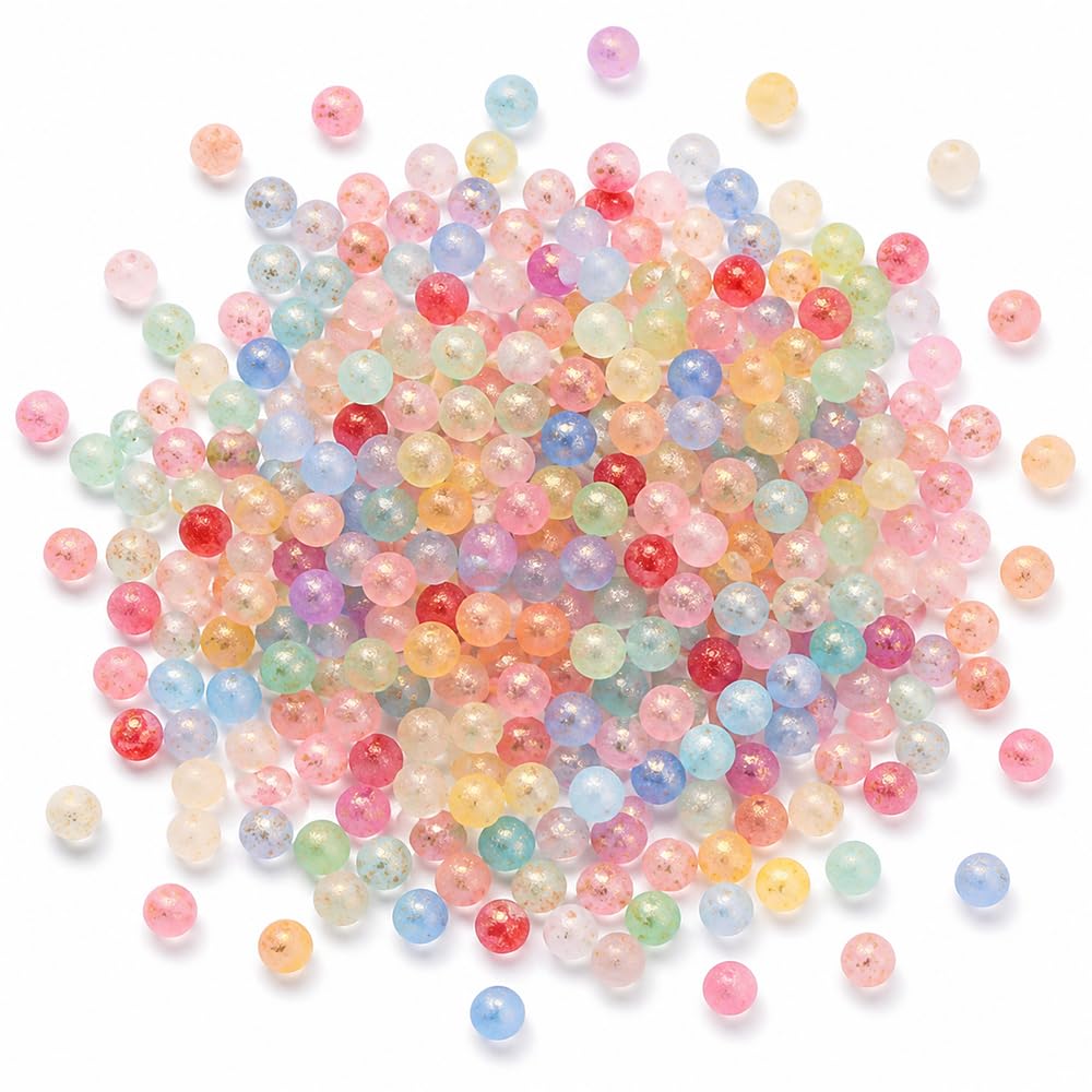 240pcs Gradient Frosted Glass Marbles for Crafts and Home Decoration