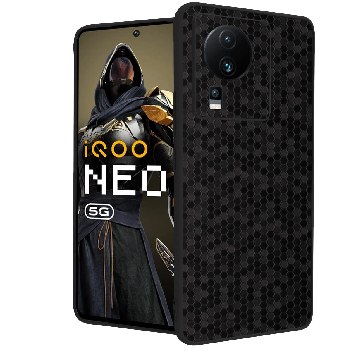 Riggear Sleek iQOO Neo 7 5G, iQOO Neo 7 Pro 5G Back Cover Case (TPU+PC | Black Hive) (B0BX49XZCD) Amazon Price History, Amazon Price Tracker