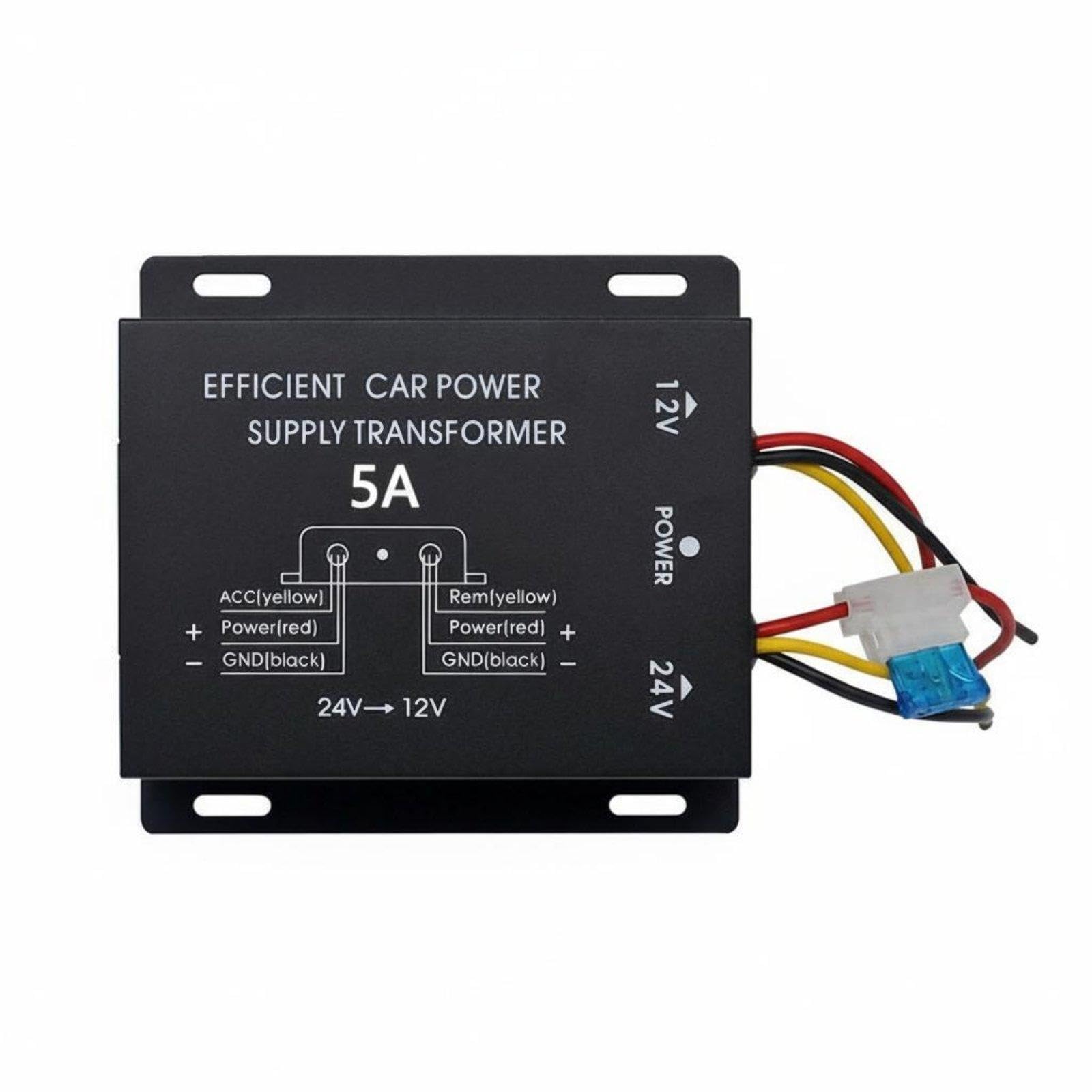 24V to 12V Buck Converter Converter Overload Protection 24V to 12V Electric Potential Reducer Stable Performance Truck Electric Potential Reducer 5A 60W-image-48
