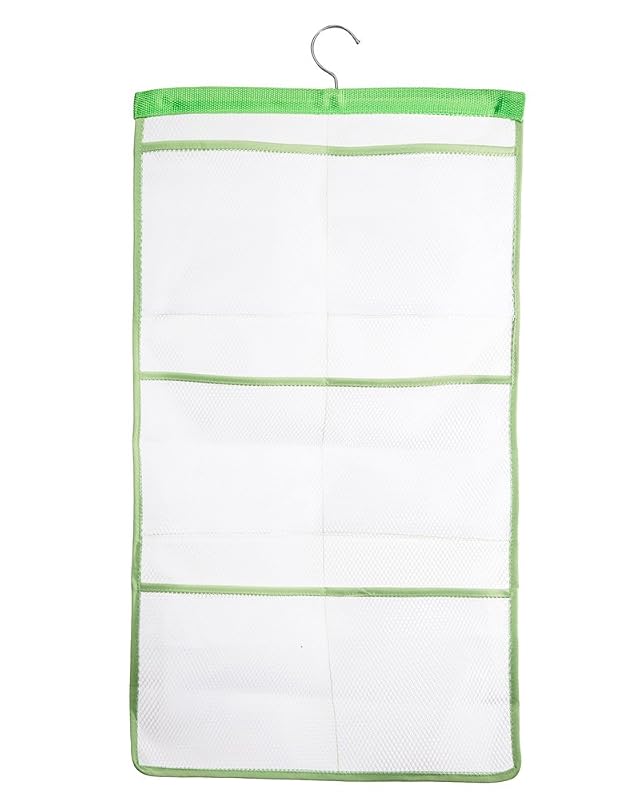 ALYER 6 Storage Pockets Hanging Mesh Shower Caddy Space Saving Bathroom Accessories and Quick Dry Bath Organizer with
