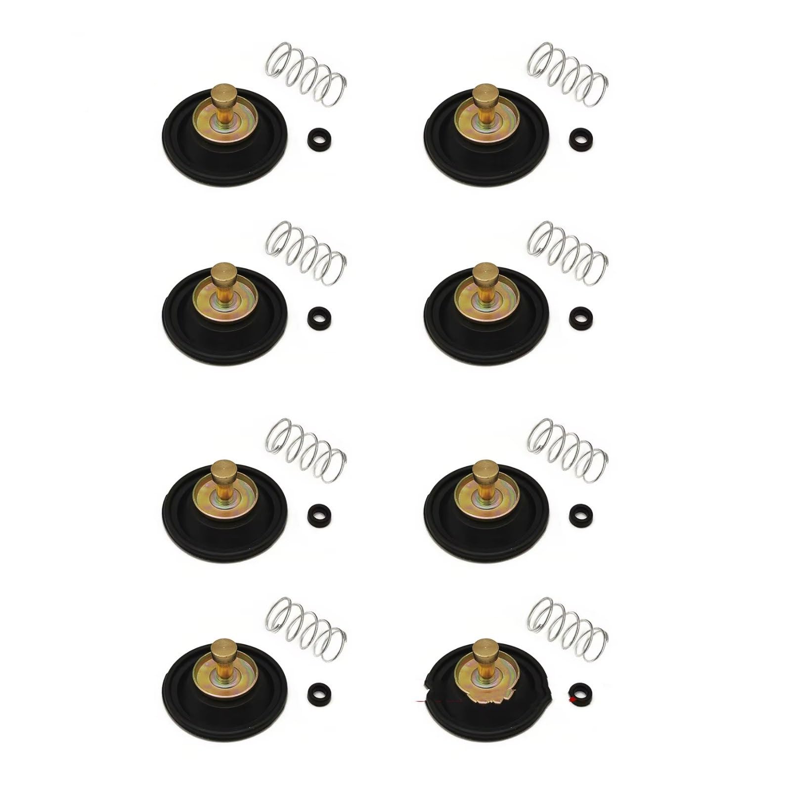 Motocicleta carburador Kit Compatible Con Para VN1500 Para Vulcan 1996 1997 1998 Kit De Reconstrucción De Émbolo De Membrana De Vacío De Carburador De Motocicleta | 8sets