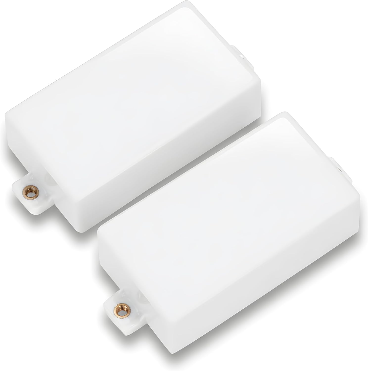 Guitar Pickup Covers, 2 Pcs Humbucker Sealed Pickup Covers for Electric Guitar Replacement Parts (White)
