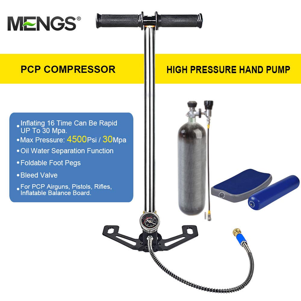 DASKOO 4500psi/30MPa Handpumpe Tragbare PCP Luftpumpe für PCP Luftgewehrboot Reifenbal